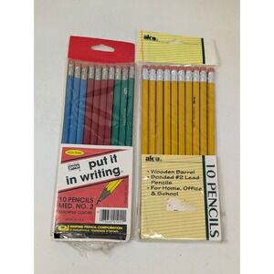 Vintage Atico Empire Number 2 Pencil Lot Colors 90s 1990s 1996 80s 1980s USA